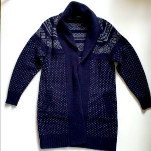 New Alpha Wool cardigan blue size M